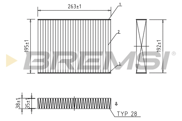 Filter, cabin air (FC0468A)