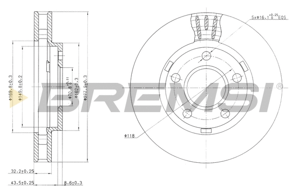 Brake Disc (CD7030V)
