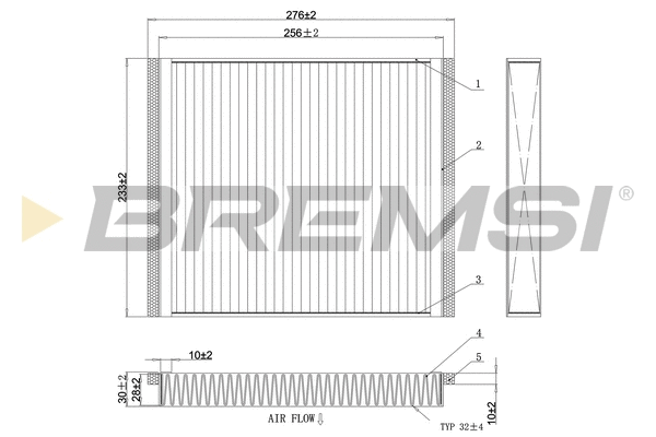 Filter, cabin air (FC0107A)