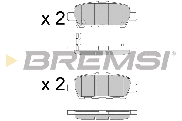Brake Pad Set, disc brake (BP3608)