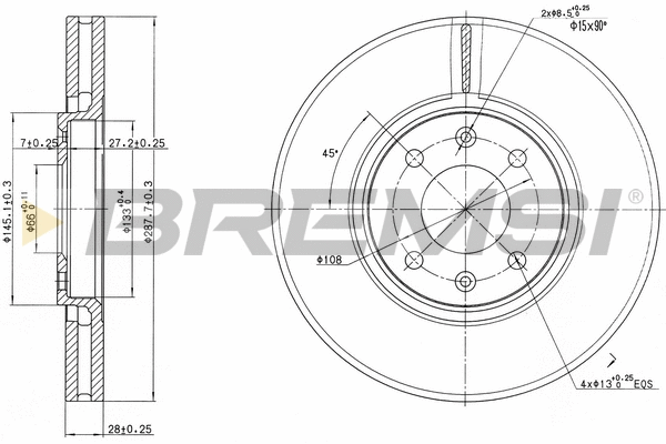 Brake Disc (CD7106V)