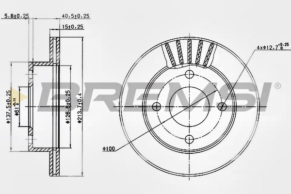 Brake Disc (CD6807V)