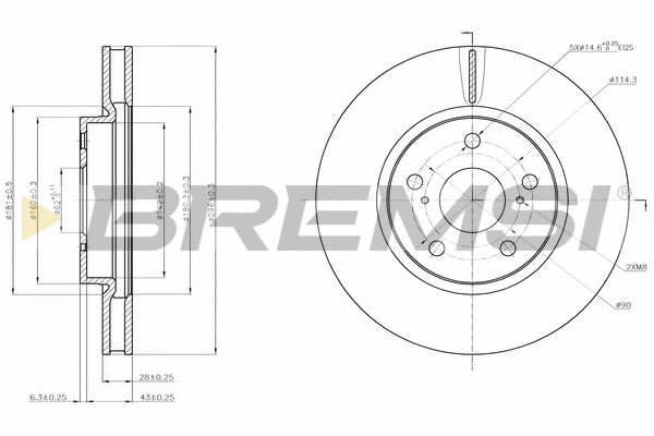 Brake Disc (CD7814V)