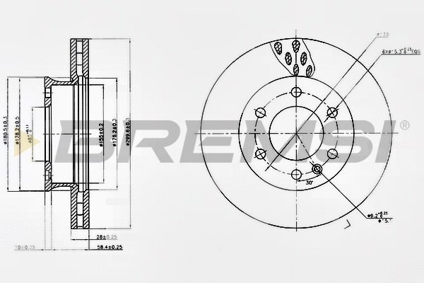 Brake Disc (CD5310V)