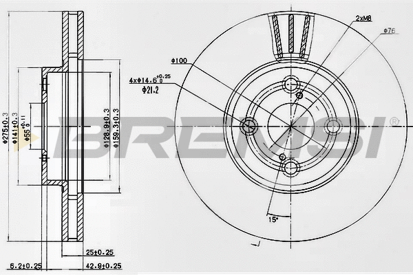 Brake Disc (CD7461V)