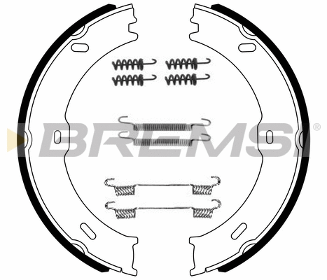 Brake Shoe Set, parking brake (GF0315-1)