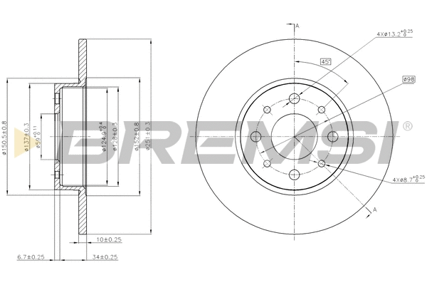 Brake Disc (CD7741S)