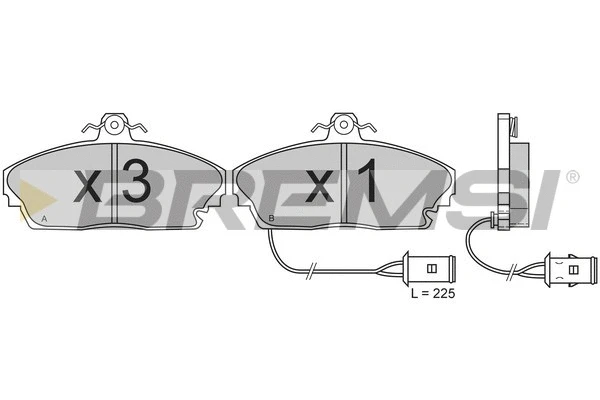 Brake Pad Set, disc brake (BP2393)