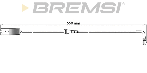 Warning Contact, brake pad wear (WI0534)