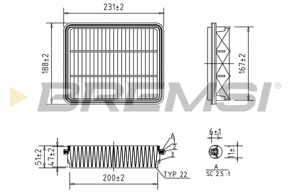Air Filter (FA1970)