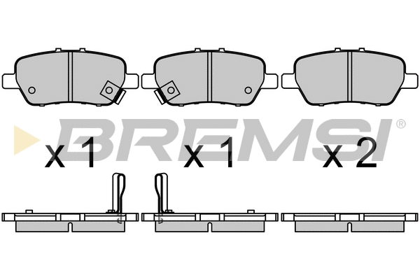 Brake Pad Set, disc brake (BP3682)