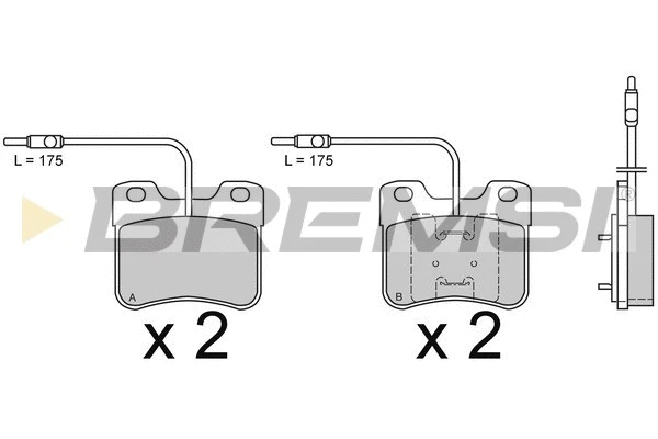 Brake Pad Set, disc brake (BP2344)