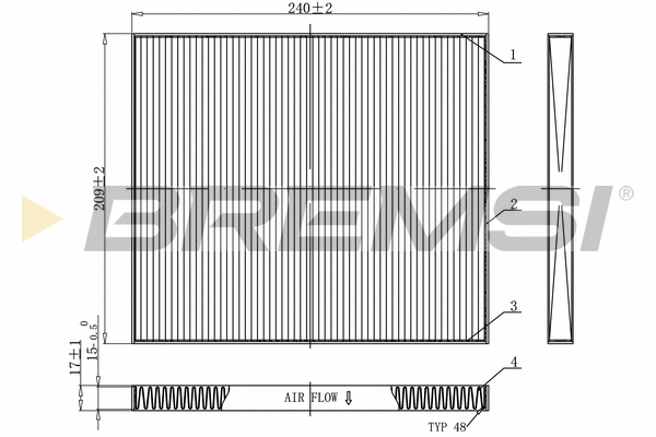 Filter, cabin air (FC0921)