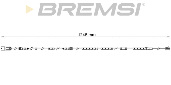 Warning Contact, brake pad wear (WI0697)