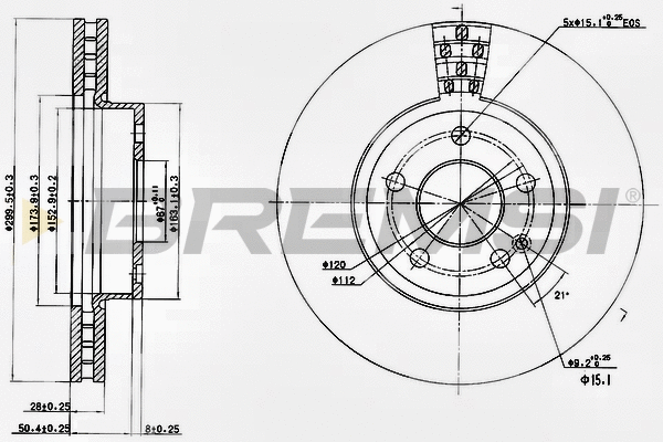 Brake Disc (CD7203V)