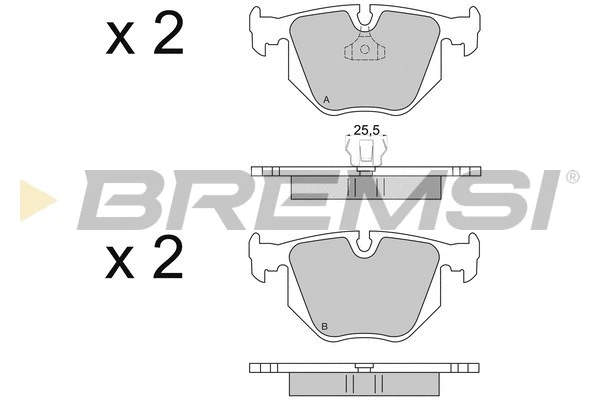 Brake Pad Set, disc brake (BP2652)