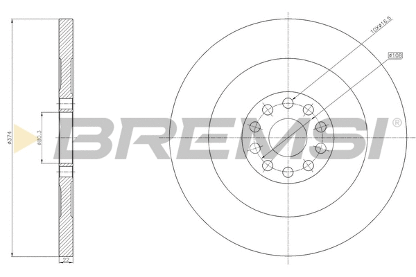 Brake Disc (CD5364S)