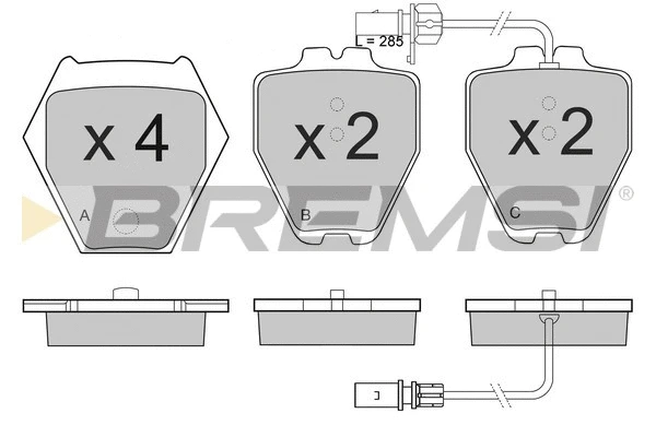 Brake Pad Set, disc brake (BP3121)