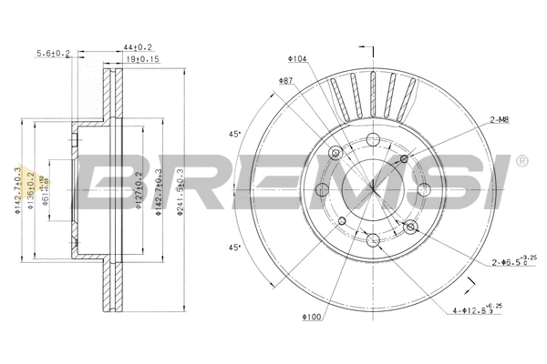 Brake Disc (CD6294V)