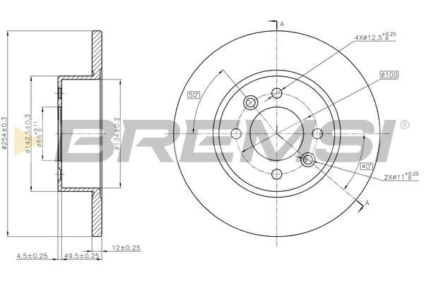 Brake Disc (CD6557S)