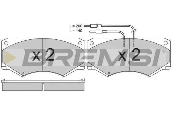 Brake Pad Set, disc brake (BP2416)