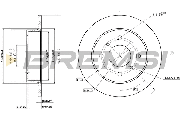 Brake Disc (CD6267S)