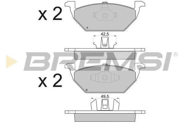 Brake Pad Set, disc brake (BP2835)
