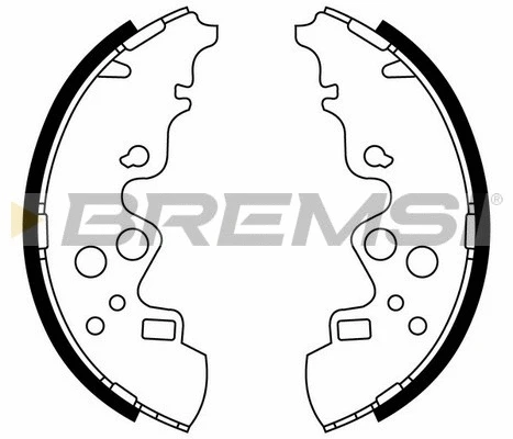 Brake Shoe Set (GF0801)