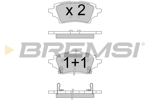 Brake Pad Set, disc brake (BP3796)