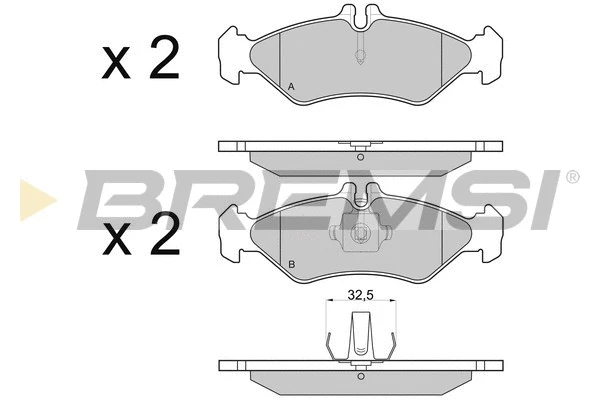 Brake Pad Set, disc brake (BP2688)