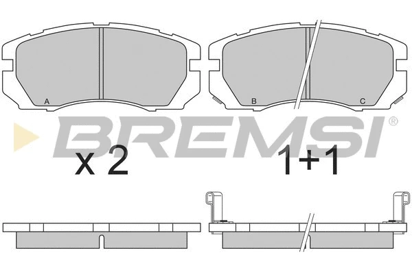 Brake Pad Set, disc brake (BP2663)