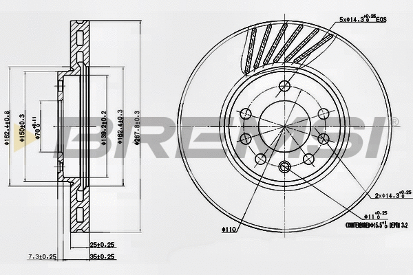 Brake Disc (CD7082V)