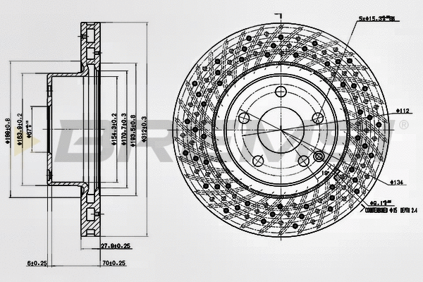 Brake Disc (CD7121V)