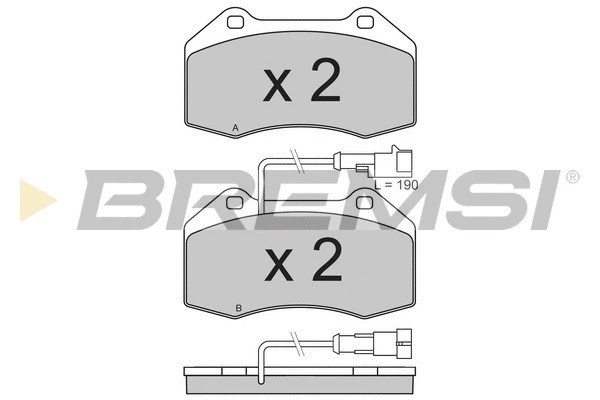 Brake Pad Set, disc brake (BP3354)