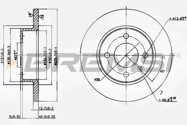 Brake Disc (CD6359S)