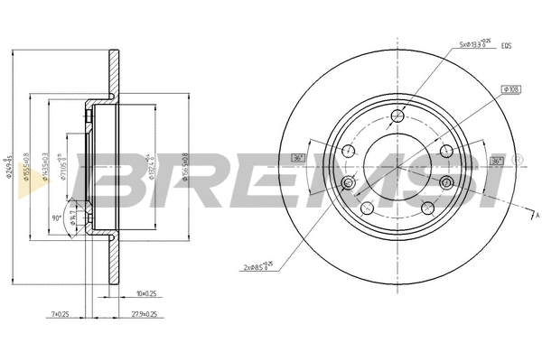 Brake Disc (CD8406S)