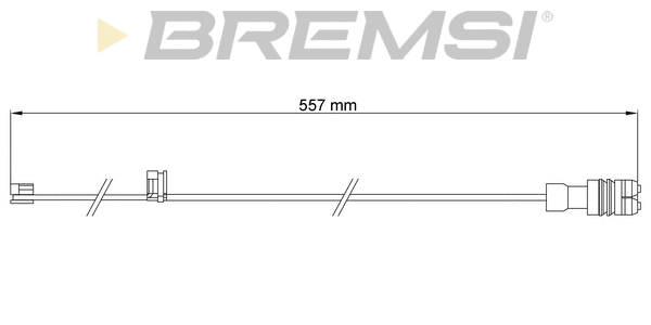 Warning Contact, brake pad wear (WI0708)