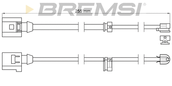Warning Contact, brake pad wear (WI0615)