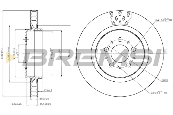 Brake Disc (CD7683V)
