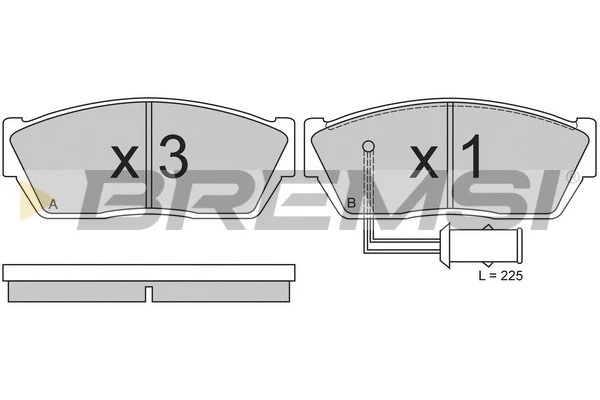 Brake Pad Set, disc brake (BP2355)