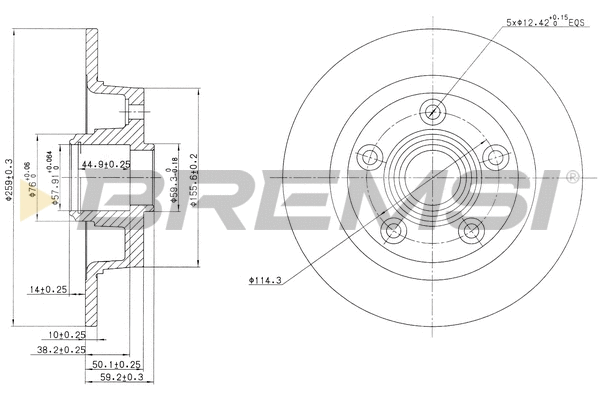 Brake Disc (CD6456S)