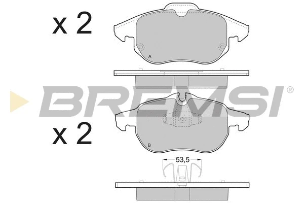 Brake Pad Set, disc brake (BP3402)