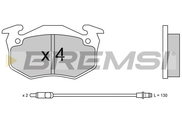 Brake Pad Set, disc brake (BP2229)