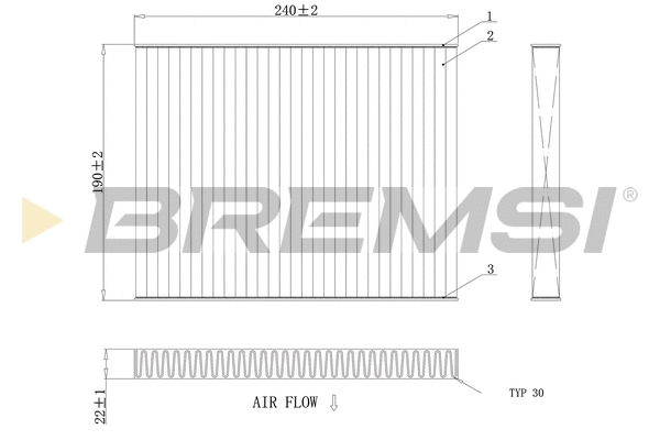 Filter, cabin air (FC0081A)