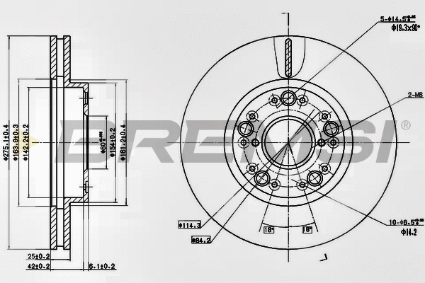 Brake Disc (CD6883V)