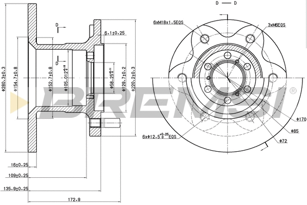 Brake Disc (CD6139S)