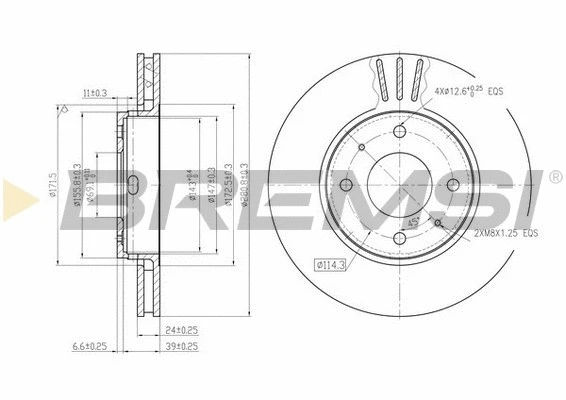 Brake Disc (CD7068V)