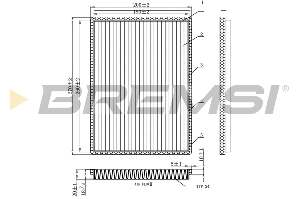 Filter, cabin air (FC0901C)