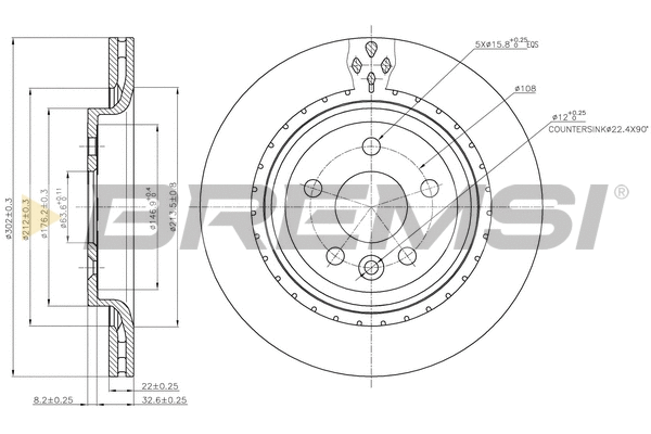 Brake Disc (CD7681V)
