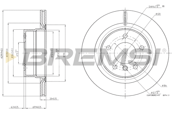 Brake Disc (CD8198V)